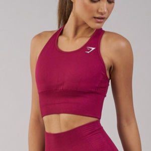 Gymshark Crop Vest in Beet